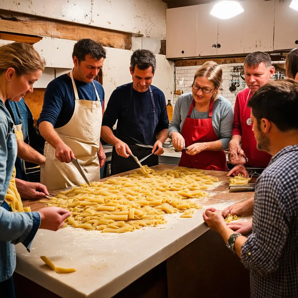 Pasta making class in Tuscany